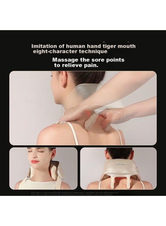 Westinghouse Westinghouse Uk2 Cervical Massager Shoulder Neck Massager Trapezius Lumbar Neck Massager Holiday Birthday Gift For Boyfriend Girlfriend Wife Light Gold  - Image 4
