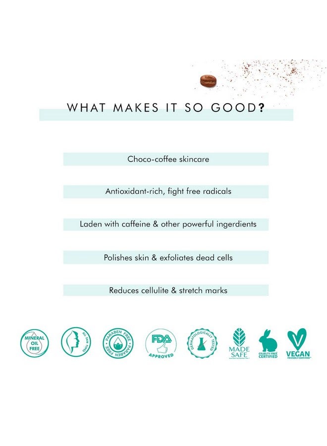 MCaffeine Body Polishing Kit For Exfoliation Tan Removal & Intense Moisturization | Coffee Body Scrub & Choco Body Butter Combo For Soft & Smooth Skin | For Men & Women | All Skin Types  - Image 5