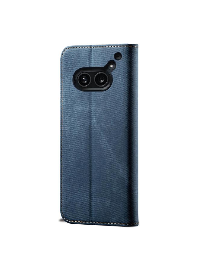 S-TOP Case For Nothing Phone 2A Denim Texture Casual Style Flip Leather Case - Image 4