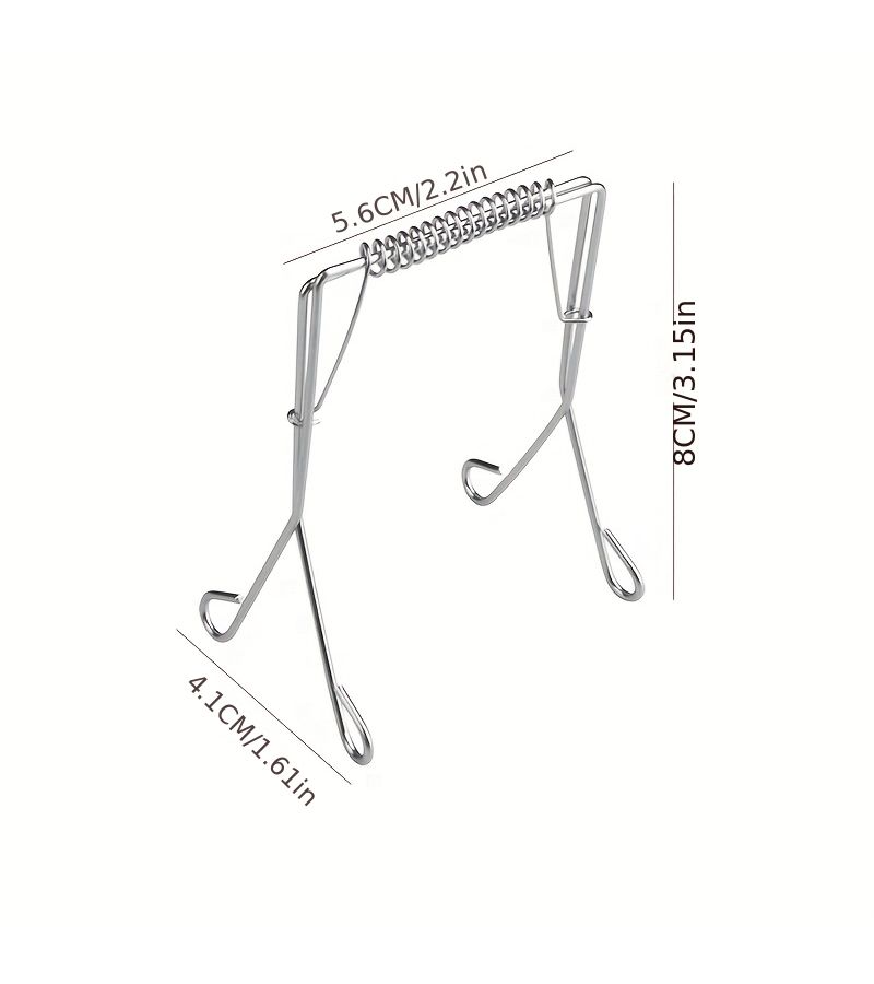 10pcs 304 Stainless Steel Reusable Collard Clips For Cooking Baking Kitchen Tool Set - Image 4