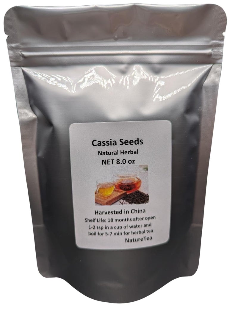 Nature Tea Cassia Seeds - Dried Loose Seeds from 100% Nature (08 oz) - Image 1