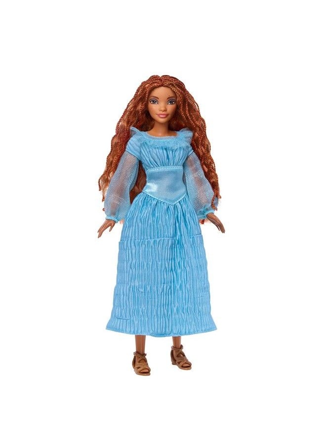 Mattel Games Disney The Little Mermaid Ariel Fashion Doll On Land In Signature Blue Dress Toys Inspired By Disney'S The Little Mermaid  - Image 1