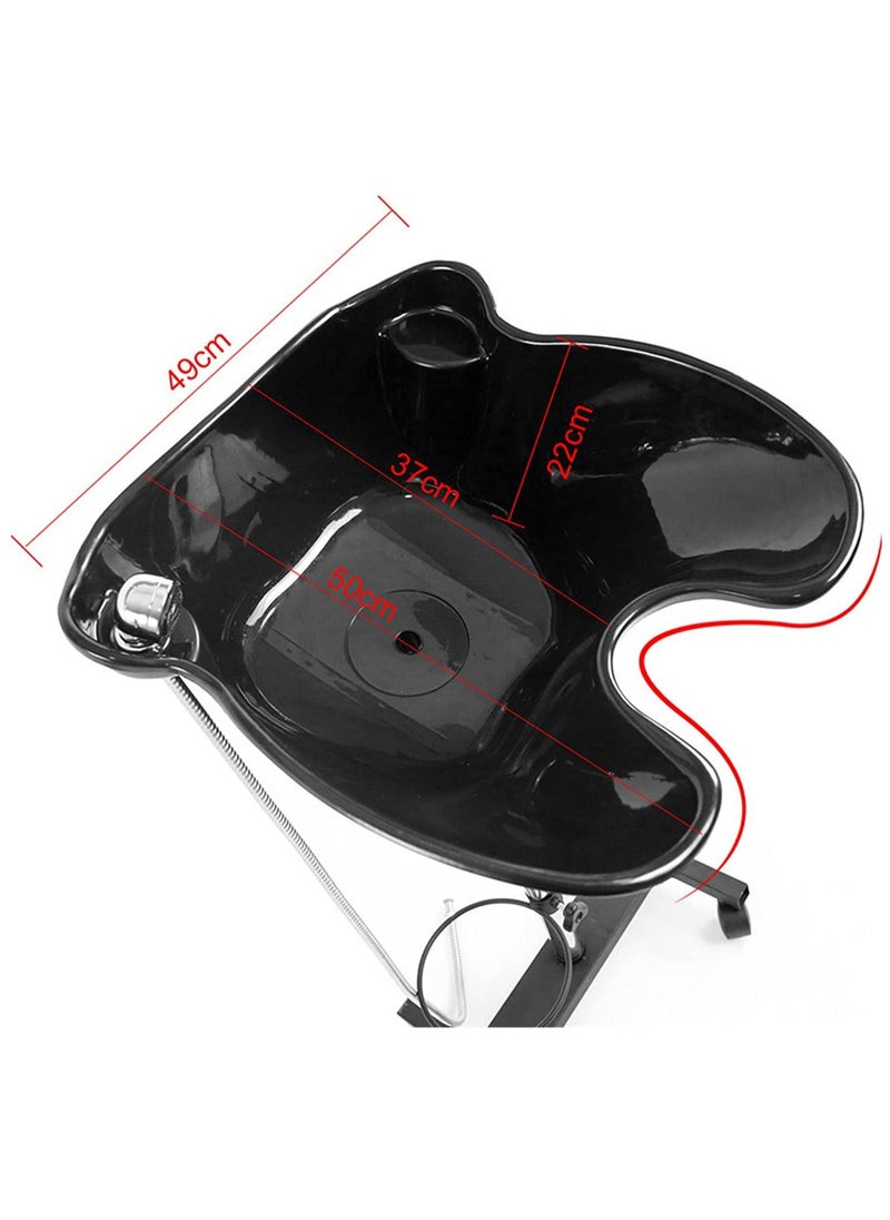 LA PERLA TECH  - Portable Hairdressing Salon Wash Basin with Electric Pump, Height Adjustable Hair Washing Sink, Shampoo Bowl for Elder/Pregnant Women, Hair Wash Tray with 2 Buckets and Drain Hoses… - Image 1