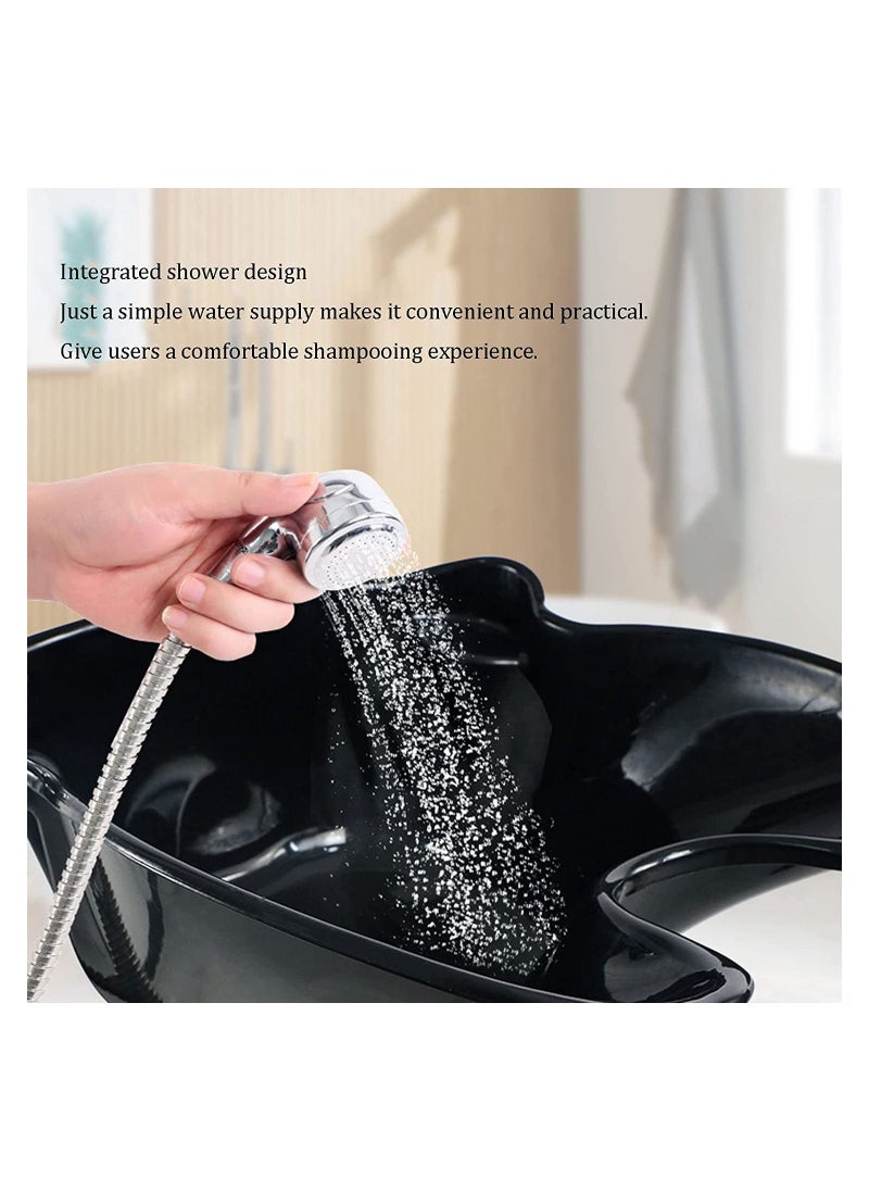 LA PERLA TECH  - Portable Hairdressing Salon Wash Basin with Electric Pump, Height Adjustable Hair Washing Sink, Shampoo Bowl for Elder/Pregnant Women, Hair Wash Tray with 2 Buckets and Drain Hoses… - Image 1