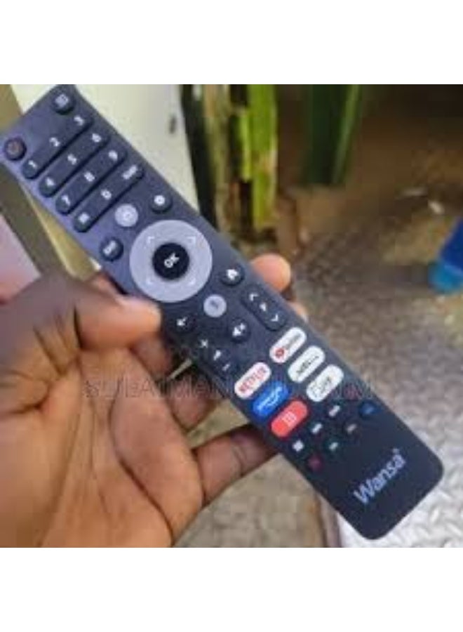 ونسا ريموت تلفزيون ذكي متوافق مع شاشات Wansa وCHiQ وArrow مزود بأزرار سريعة لـ Netflix وYouTube وPrime Video وShahid مع جميع وظائف التلفزيون وتصميم خفيف ومريح، بديل مثالي للتلفزيونات الذكية - Image 3