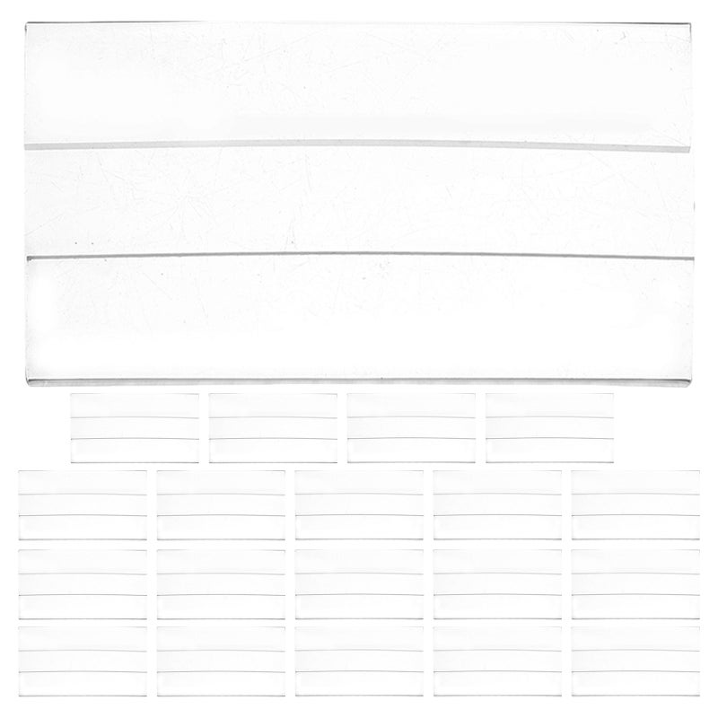 20Pcs Transparent Self-Adhesive Price Tag Holders for Retail Shelves Supermarkets and Exhibitions - Image 1
