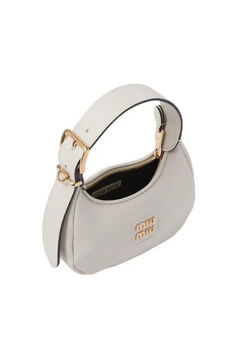 Miu Miu Leather Hobo Bag In Leather With Gold-Tone Hardware - Image 4
