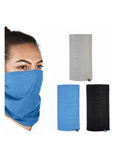 Oxford Oxford Face Cover Comfy Blue/Black/Grey 3-Pack  - Image 1
