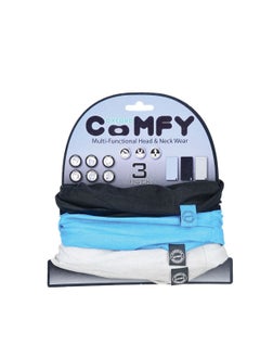 Oxford Oxford Face Cover Comfy Blue/Black/Grey 3-Pack  - Image 3