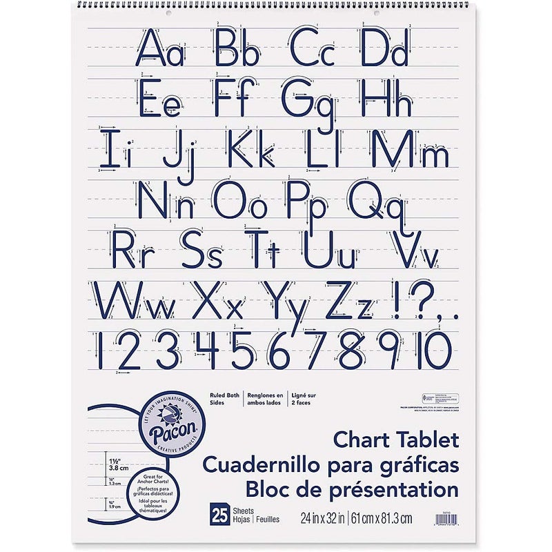 PaconÂ® Chart Tablet, 24" x 32", 1 1/2" Ruled, 25 Sheets - Image 3
