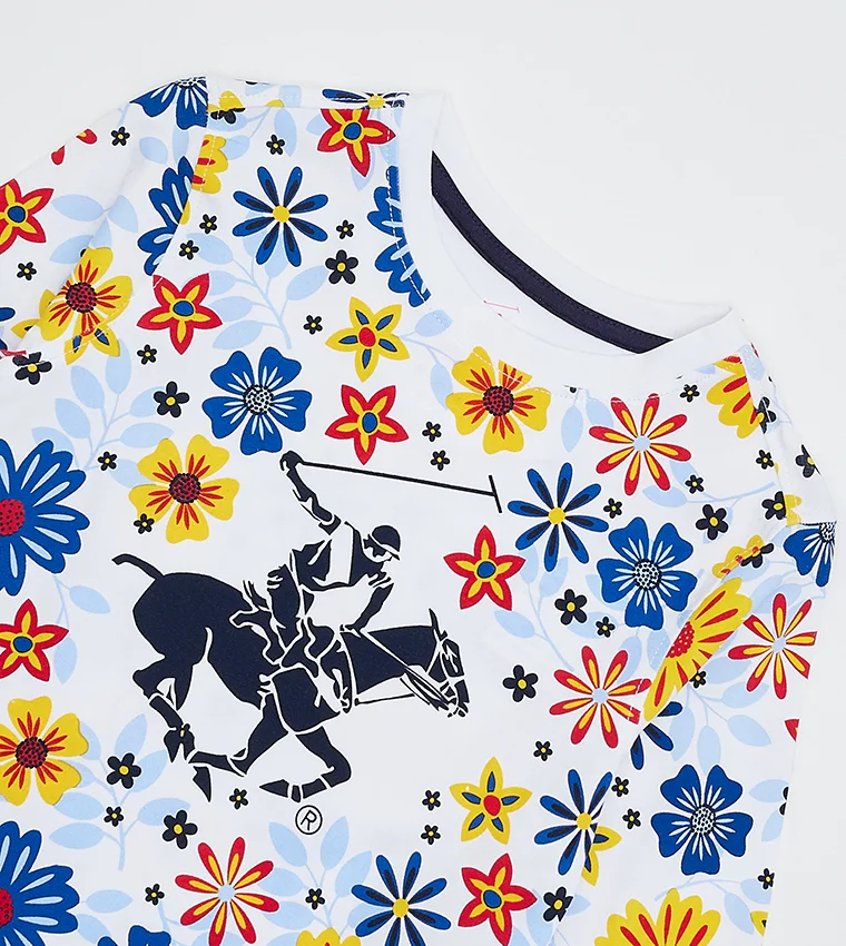 BEVERLY HILLS POLO CLUB  Girl's Printed Long Sleeves Crew Neck T-Shirt for Women | Best Price UAE