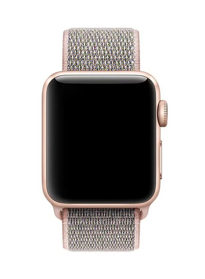 إيف سوار بديل لسلسلة Apple Watch 1/2/3 38 ملم وردي رملي - Image 2