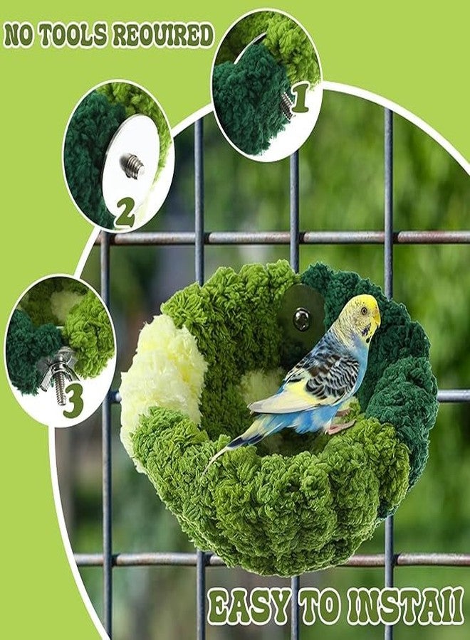 PETANGEL Bird Nest for Cage, Hanging Warm Comfortable Bird Bed Durable Material Nest Bedding for Conure Lovebird Canary Hummingbird Parakeet Laying Eggs Resting (Size:S, Diameter: 13.7cm) - Image 3