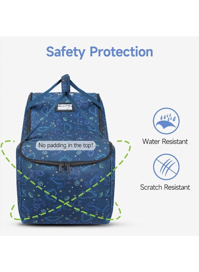 YOREPEK Infant Car Seat Travel Bag Compatible with Nuna Pipa Car Seat and Base,Fit for Graco SnugRide 35 Lite and Base,Car Seat Carrier for Airport,Carseat Travel Cover for Baby Travel Essentials,BLUE - Image 3