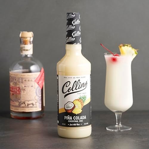 Collins Chicago Collins Pina Colada Mix | Made With Real Pineapple Juice, Coconut and Other Natural Flavors | Tropical Cocktail Mixer, Home Bar accessories Cocktail Mixers, 32 fl oz - Image 5