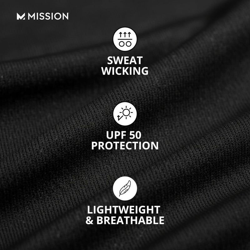 MISSION Cooling Helmet Liner- Cools Instantly When Wet, UPF 50, Wear Under Helmets, Hardhats & More- Black - Image 3