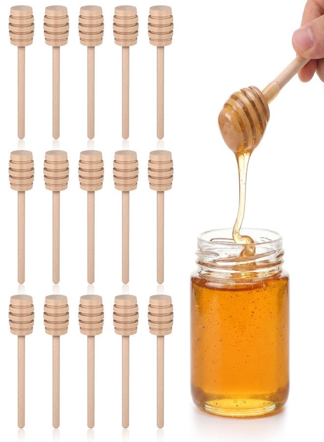 JECOMPRIS 48 Pcs Mini Honey Dipper Sticks: 3.14 Inch Wooden Honey Stirrers Bulk for Charcuterie Board Accessories - Small Syrup Server for Wedding Party Favors Baby Shower - Image 1