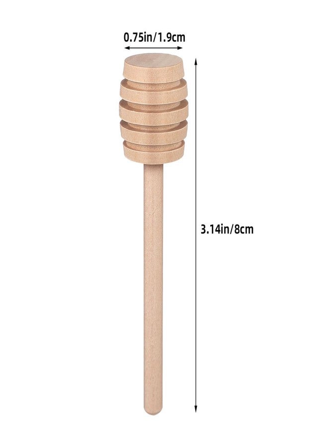 JECOMPRIS 48 Pcs Mini Honey Dipper Sticks: 3.14 Inch Wooden Honey Stirrers Bulk for Charcuterie Board Accessories - Small Syrup Server for Wedding Party Favors Baby Shower - Image 2