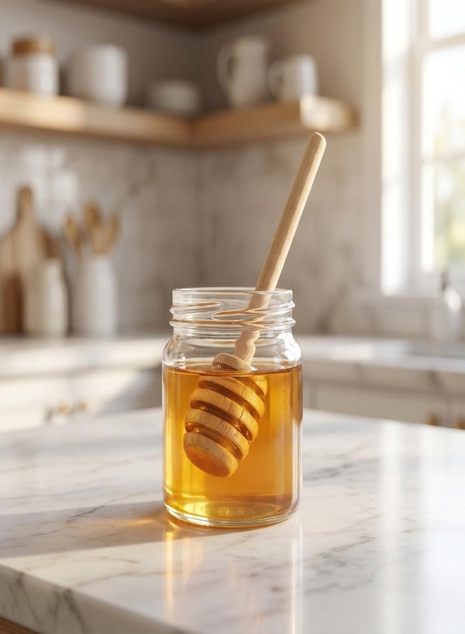 JECOMPRIS 48 Pcs Mini Honey Dipper Sticks: 3.14 Inch Wooden Honey Stirrers Bulk for Charcuterie Board Accessories - Small Syrup Server for Wedding Party Favors Baby Shower - Image 5