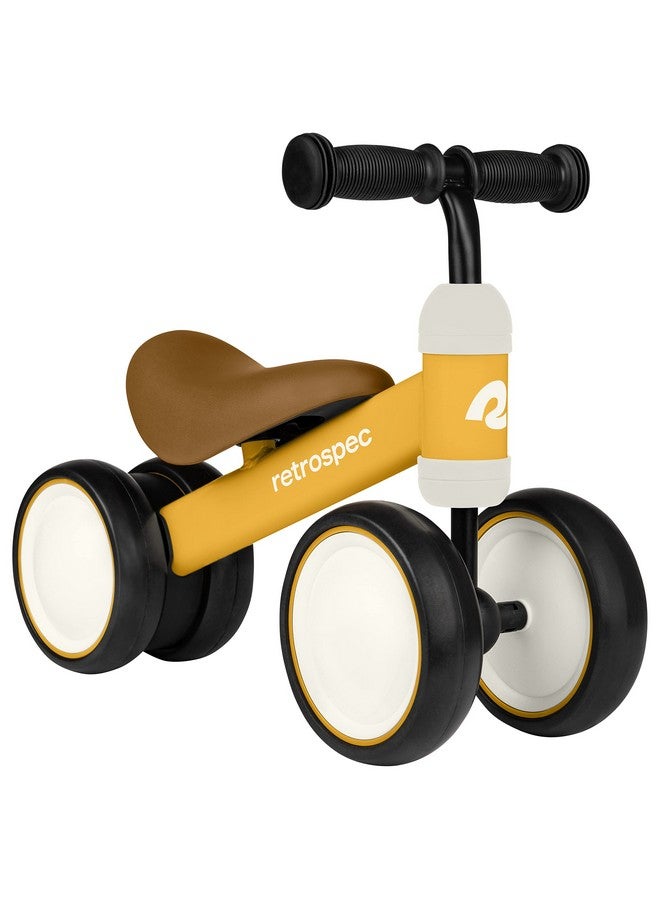 Retrospec Cricket Baby Walker Balance Bike with 4 Wheels for Ages 12-24 Months - Toddler Bicycle Toy for 1 Year Old’s - Ride On Toys for Boys and Girls - One Size (Sunflower) - Image 1