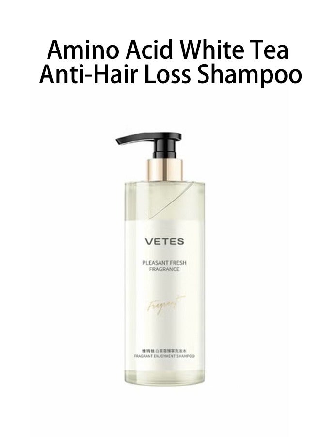 فيكرز شامبو الشاي الأبيض بالأحماض الأمينية للتحكم في الزيوت ومضاد للقشرة ومضاد للحكة ورائحة تدوم طويلاً (500 مل) - Image 1