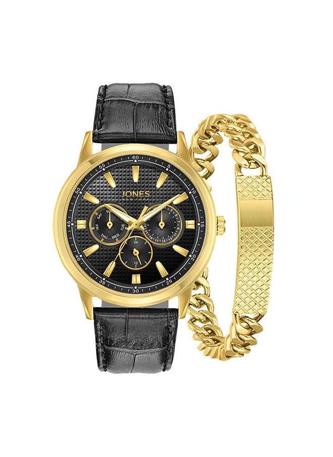 Jones New York - Men Analog Stainless Steel Watch With Matching Bracelet 9776G-42-G02 - Image 1