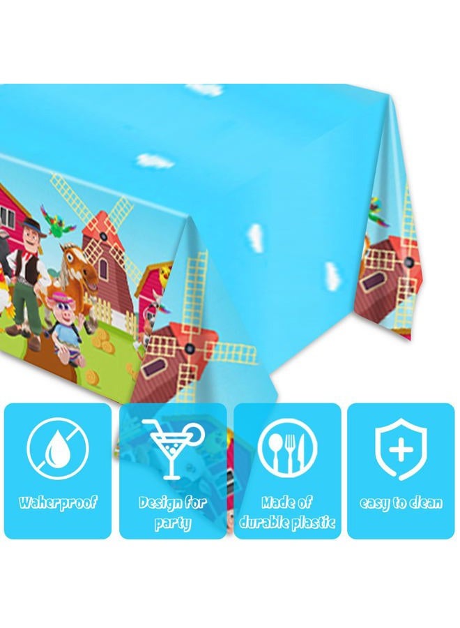 Bahteliv 2Pack Lai Granja De Zenoon Tablecloth Disposable Tablecover Birthday Party Supplies and Decorations for Kid Boy Baby Shower Rectangle Tables 70"X42" - Image 2