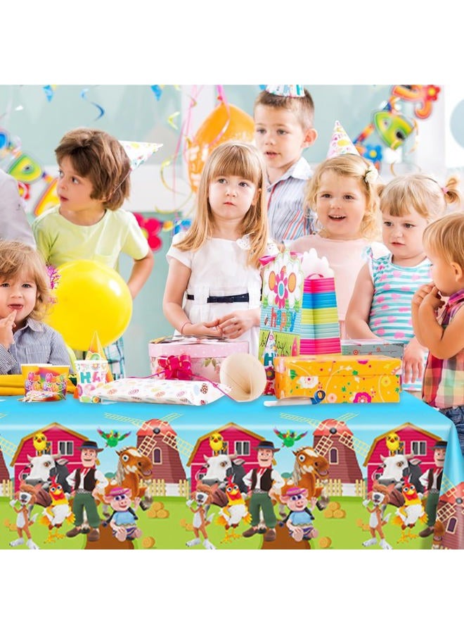 Bahteliv 2Pack Lai Granja De Zenoon Tablecloth Disposable Tablecover Birthday Party Supplies and Decorations for Kid Boy Baby Shower Rectangle Tables 70"X42" - Image 5