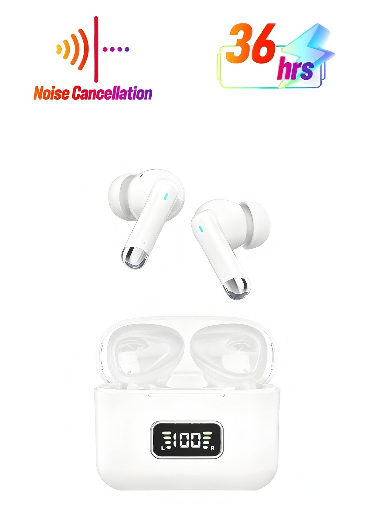 apluynm Apluynm Wireless Bluetooth Headset Noise Cancelling Gaming Earbuds With Mic Low Latency ZC113074AA09F458BC992Z