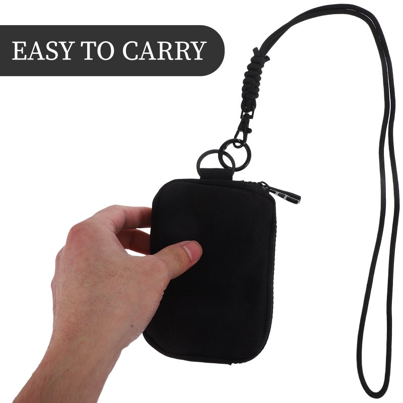 Purse With Zipper Portable Multi Functional Bag for Outdoor Activities Travel and Sports Earphones Keys Card Holders Storage - Image 2
