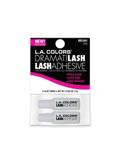 L.A. Colors L.A. COLORS 2-Piece Travel Eyelash Adhesive, CBEL941 