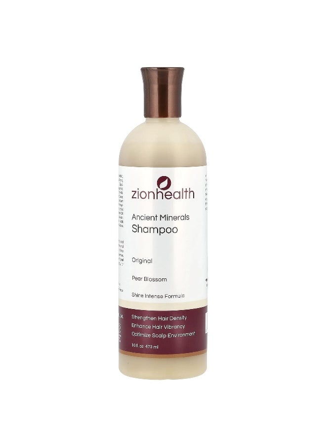 Zion Health Zion Health, Ancient Minerals Shampoo, Original, Pear Blossom, 16 fl oz (473 ml)  - Image 1