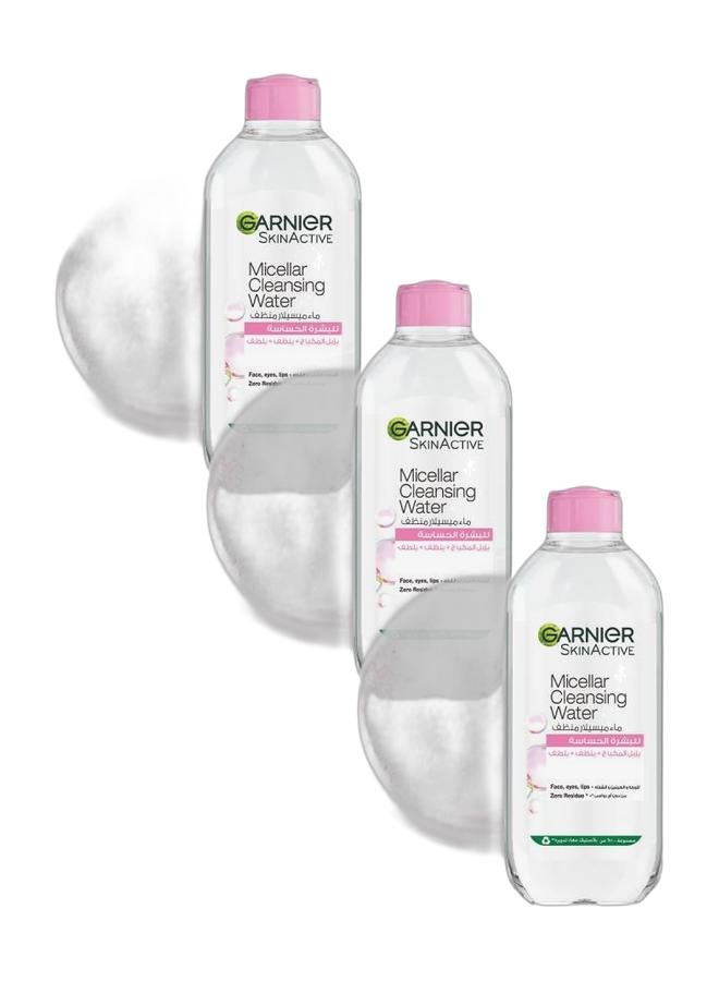 garnier عبوة ثلاثية من ماء الميسيلار الكلاسيكي - Image 1