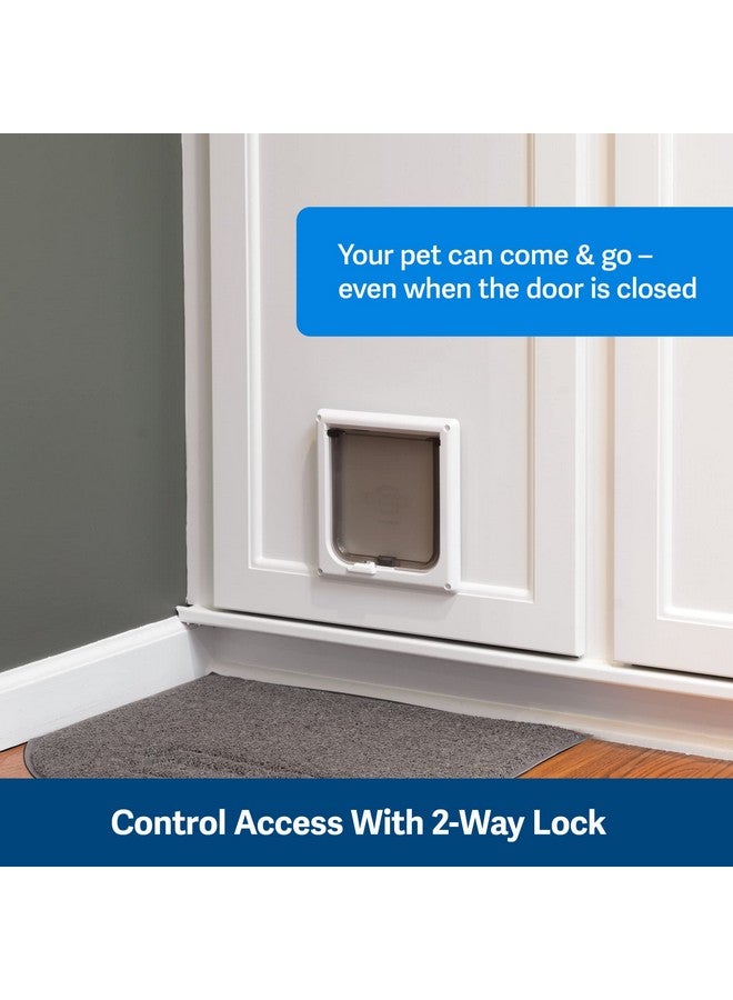 PetSafe PetSafe Interior Cat Door: 2-Way Locking, Indoor Pet Door Flap - Tinted Privacy Door for Cat Litter Box or Pet Feeder, Built-in Door Lock, Durable Door Frame, DIY Easy Install, Hardware Kit Included - Image 3