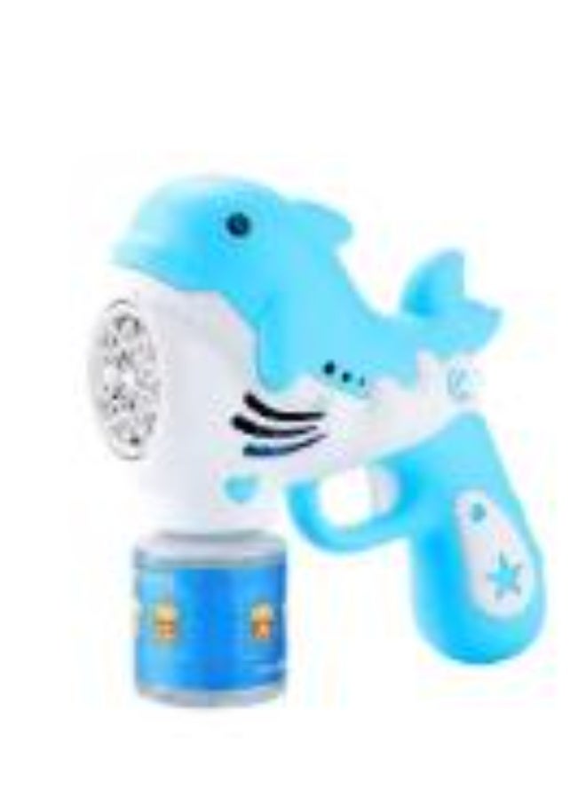 كيلا مسدسات الفقاعات للأطفال، ألعاب خارجية محمولة مع زجاجة واحدة من محلول إعادة التعبئة، أزرق