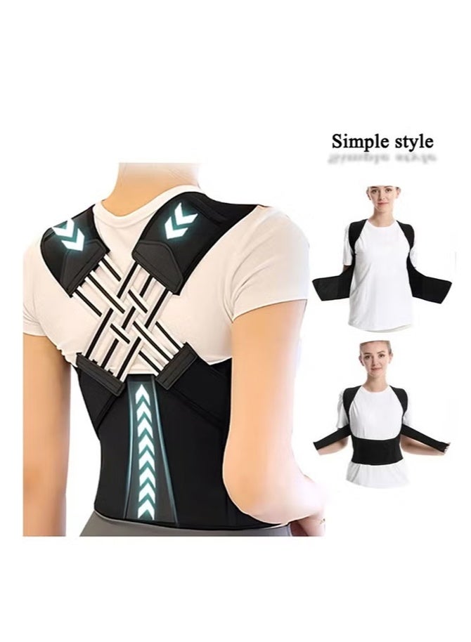 Posture Corrector for Women and Men, Adjustable Back Brace and Back Straightener for Scoliosis, Hunchback and Slouching, Breathable Shoulder and Spine Support Belt for Back Pain Relief, Ergonomic Posture Trainer for Home, Office, Gym and Daily Wear - Image 4