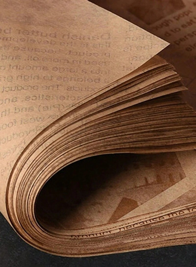 VINNYSEN 100 قطعة من ورق نشاف الفرن وورق الخبز وورق زيت الشواء ووعاء الشواء للفرن وورق الفطائر وبطانة صينية الخبز الهوائية وورقة فرن المحمصة ووعاء تحميص الفرن والبطاطس المقلية وامتصاص الزيت (18 × 18 سم) - Image 5