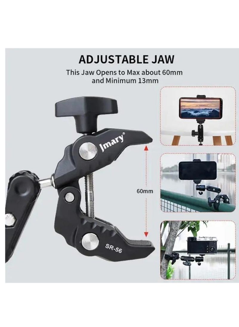 Jmary - JMARY SR-56 Aluminum Handlebar Crab Clamp Magic Arm Rod Mount - Image 1