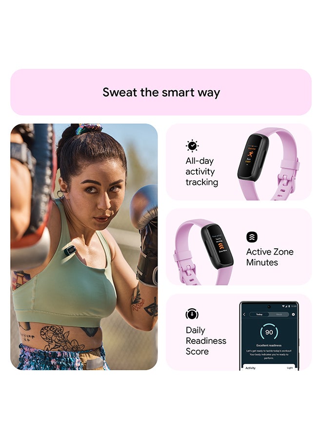 Fitbit Inspire 3 Activity Tracker with 6-months Premium Membership Included, up to 10 days battery life and Daily Readiness Score, Lilac Bliss - Image 3