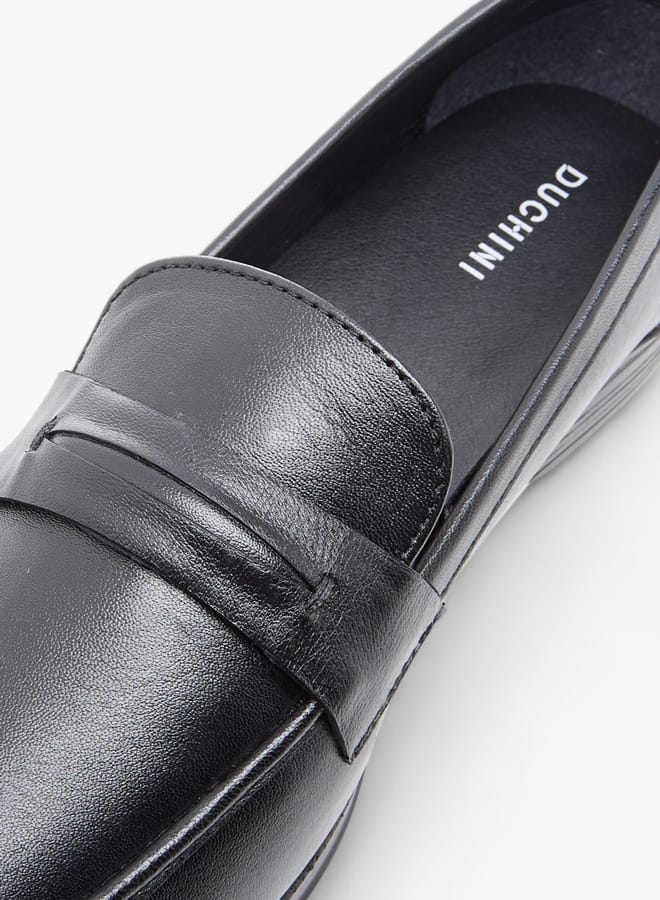 DUCHINI أحذية لوفرز للرجال بتفاصيل مقطوعة - Image 4