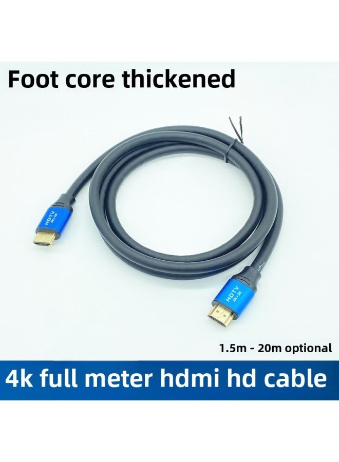 2.0 Version 4k * 2K 19+1HDMI HD Line Computer Set-top Box Connected To TV Projector Video HD Line-Color:Metal Head 20 M - Image 1