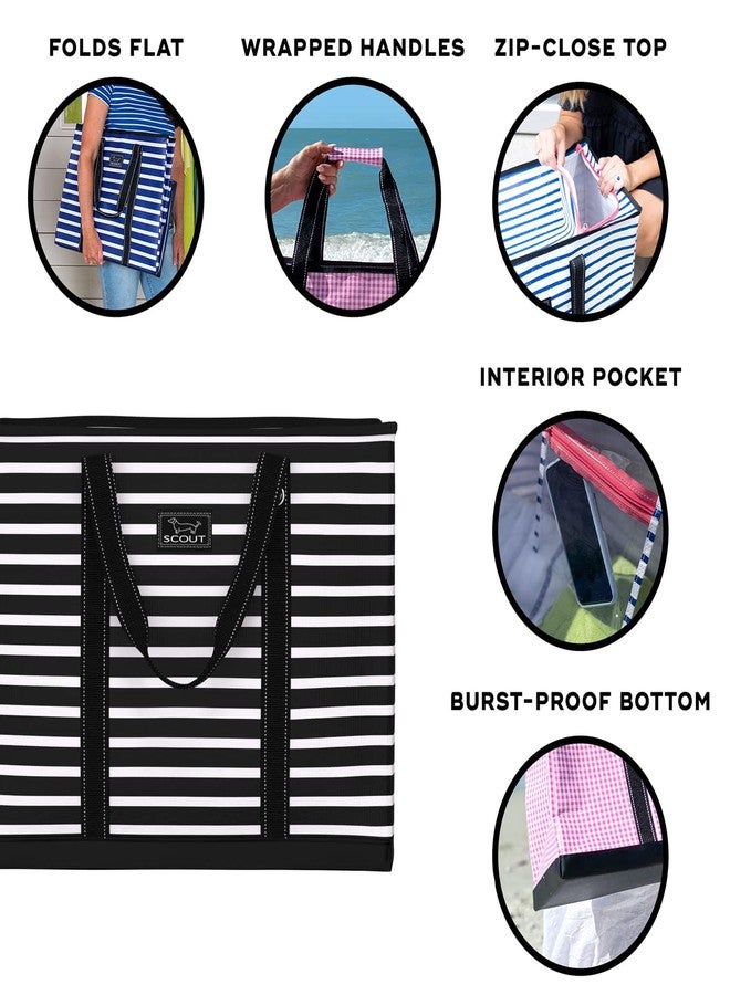 سكاوت حقيبة تسوق للأولاد من سكوت 4 بسحاب، مقاس كبير جدًا - حقيبة متينة وخفيفة الوزن للشاطئ، وحمام السباحة، والسفر العائلي، والتخزين - مقاومة للماء، بسحاب للإغلاق - Image 2