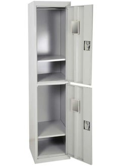 Galaxy Design Galaxy Design 2 Door Metal Locker Cabinet With Plastic Handle Grey Color Size (L x W x H) 45 x 40 x 183 Cm Model - GDF-2T  - Image 2
