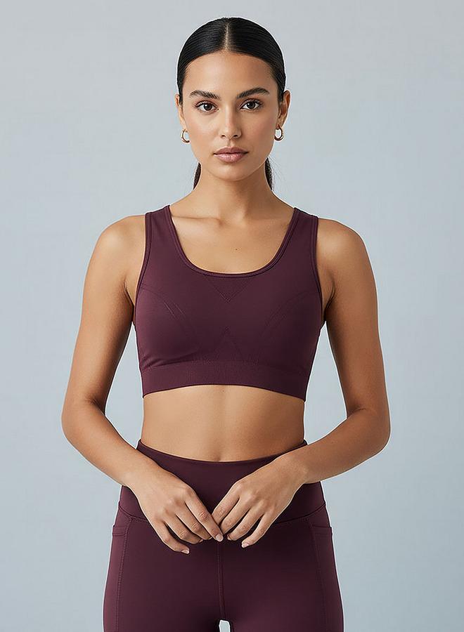 Active Women Racerback Sports Bra - Image 1