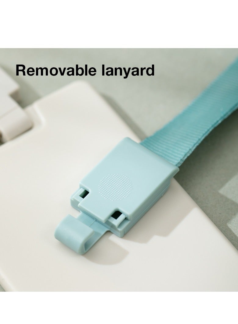 Deli EF407 Removable Lanyard Name Badge Holder,54*86 Card Slot - Blue/Green/White- Single Assorted - Image 5