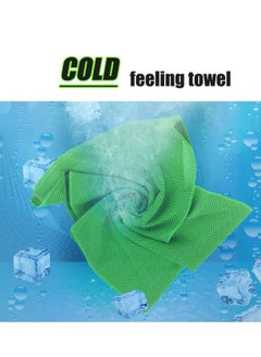 Excefore Cooling Towel 4 Pack Microfiber Towel 40 x 11 inch Mesh Soft Breathable Cooling Towel for Face and Neck Vacation Athletes Yoga Sports Gym Workout Camping Fitness Running Golf  - Image 2