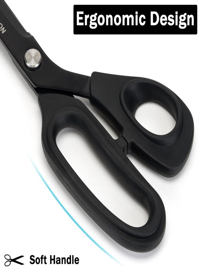 SLEMOON 10" Scissors All Purpose, Heavy Duty Premium Stainless Steel Tailor Scissors, Comfort Grip Handles for Fabric, Leather, Sewing & Crafting - Image 5