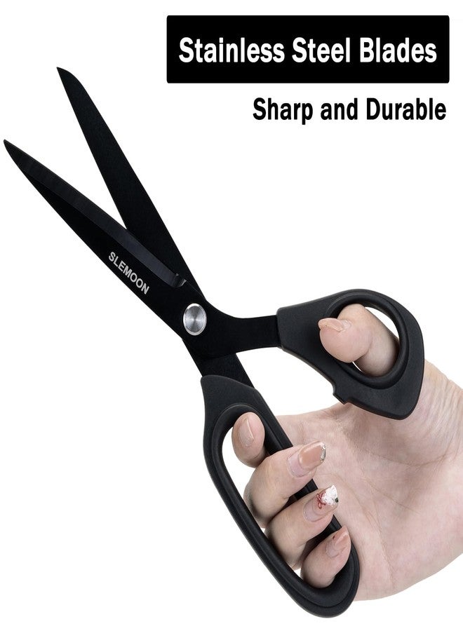 SLEMOON 10" Scissors All Purpose, Heavy Duty Premium Stainless Steel Tailor Scissors, Comfort Grip Handles for Fabric, Leather, Sewing & Crafting - Image 4