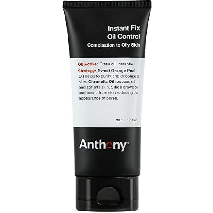 Anthony Instant Fix Oil Control for Men – Mattifying Lotion for Oily Skin – Moisturizer and Pore Minimizer Instantly Eliminates Shine – 3 Fl Oz - Image 1