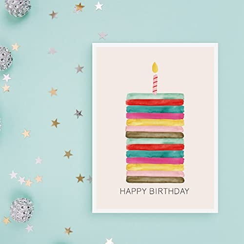 Sweetzer & Orange Watercolor Bulk Birthday Cards Assortment – 48pc Bulk Happy Day sheets with Envelopes Box Set – Assorted Blank Celebration Sheets for Women, Men, and Kids in a Boxed flyers Pack - Image 2